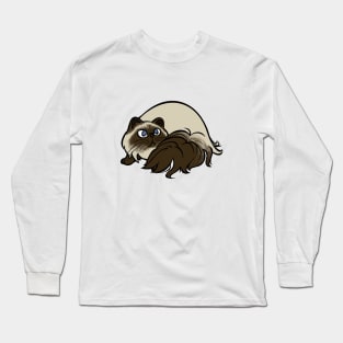 All Curled Up--Himalayan Style Long Sleeve T-Shirt